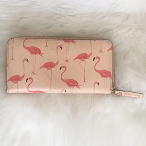 Kate Spade Pink Flamingo Continental Wallet